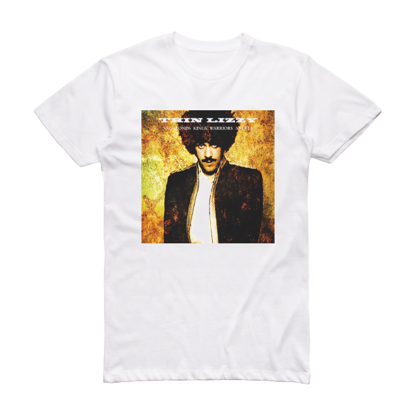 Thin Lizzy Vagabonds Kings Warriors Angels Album Cover T-Shirt White