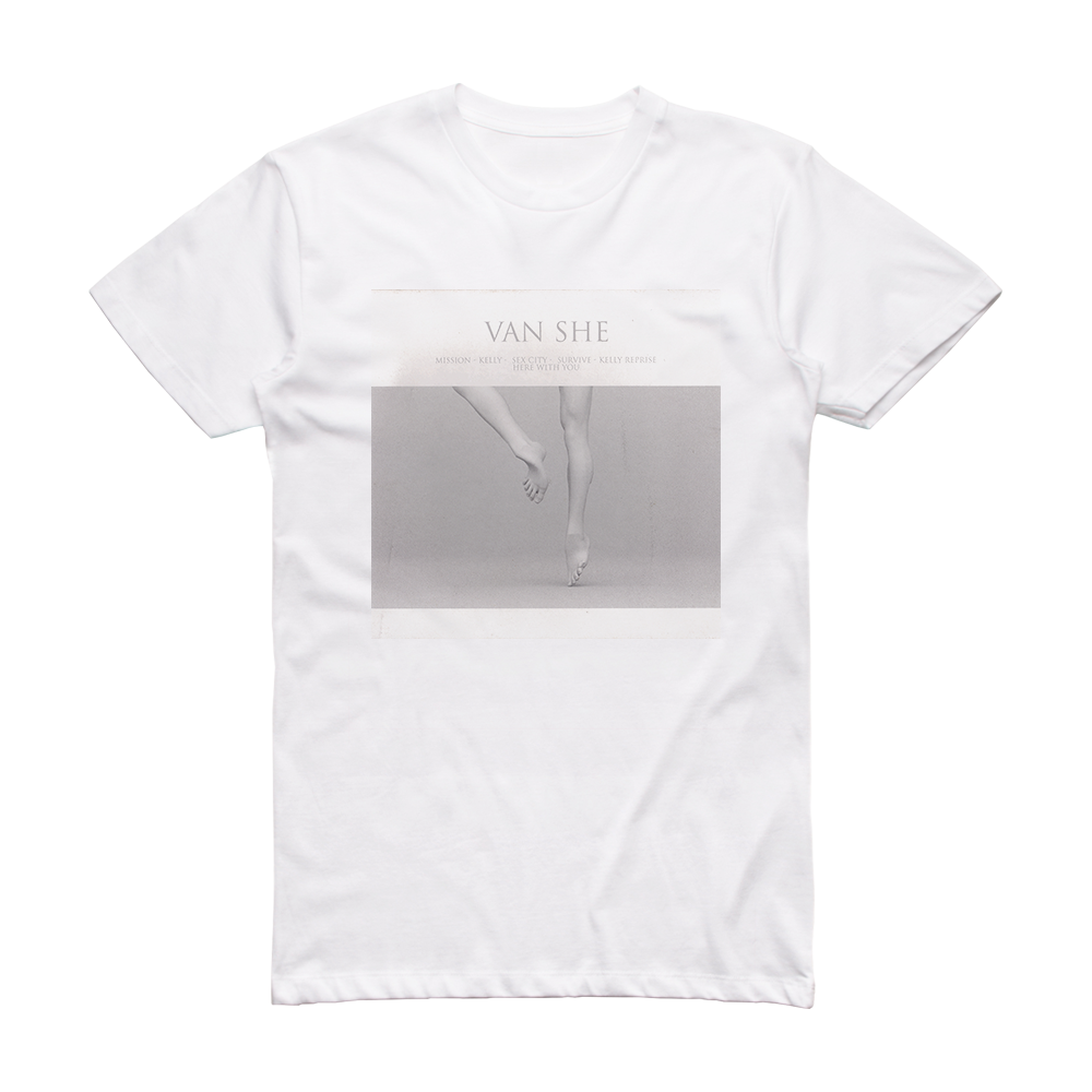 Van She Van She Album Cover T-Shirt White