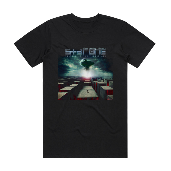 Star One Victims Of The Modern Age Album Cover T-Shirt Black