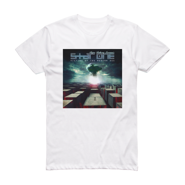 Star One Victims Of The Modern Age Album Cover T-Shirt White