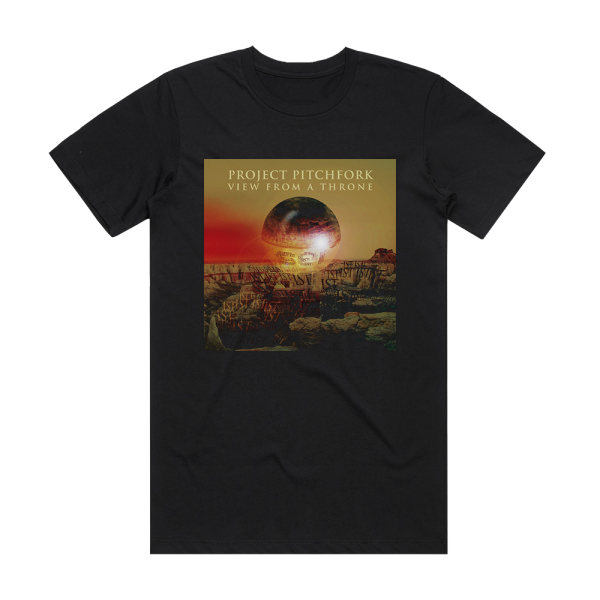 Project Pitchfork View From A Throne Album Cover T-Shirt Black