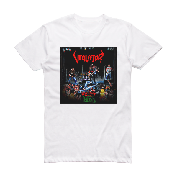 Violator Violent Mosh Album Cover T-Shirt White