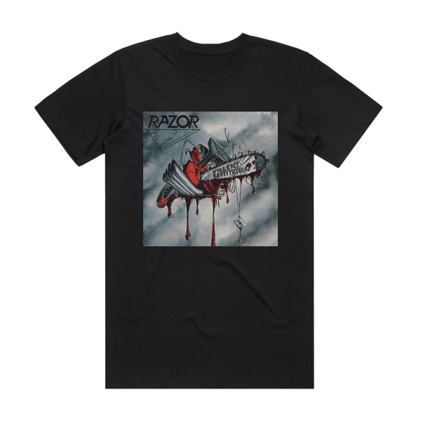 Razor Violent Restitution Album Cover T-Shirt Black