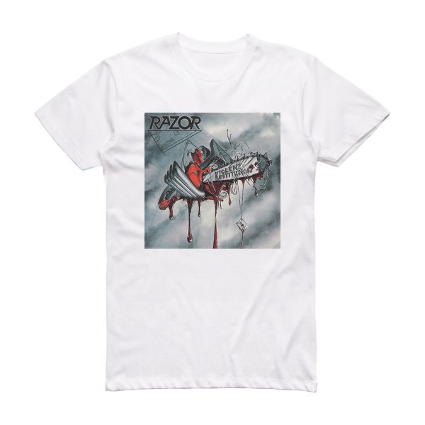 Razor Violent Restitution Album Cover T-Shirt White