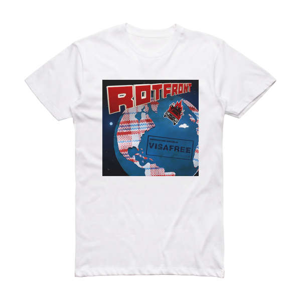 RotFront Visafree Album Cover T-Shirt White