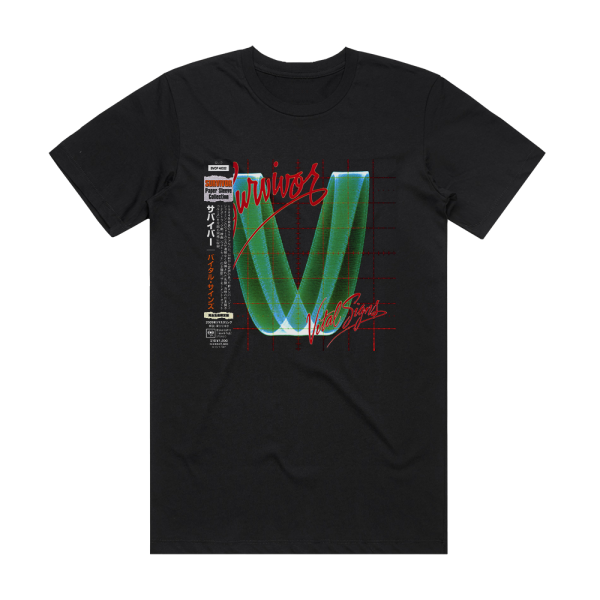 Survivor Vital Signs 2 Album Cover T-Shirt Black