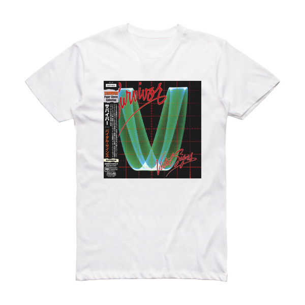 Survivor Vital Signs 2 Album Cover T-Shirt White