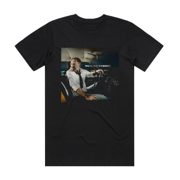 Vasco Rossi Vivere O Niente Album Cover T-Shirt Black