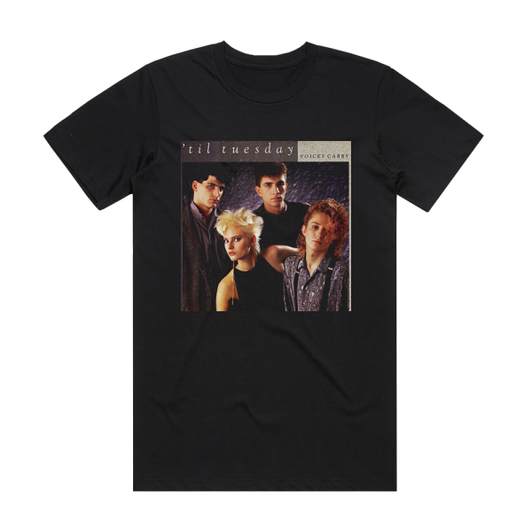 Til Tuesday Voices Carry 1 Album Cover T-Shirt Black