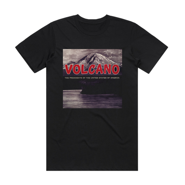 The Presidents of the United States of America Volcano Album Cover T-Shirt Black