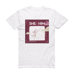 She and Him Volume Two 1 Album Cover T-Shirt White