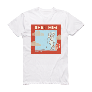 She and Him Volume Two 2 Album Cover T-Shirt White