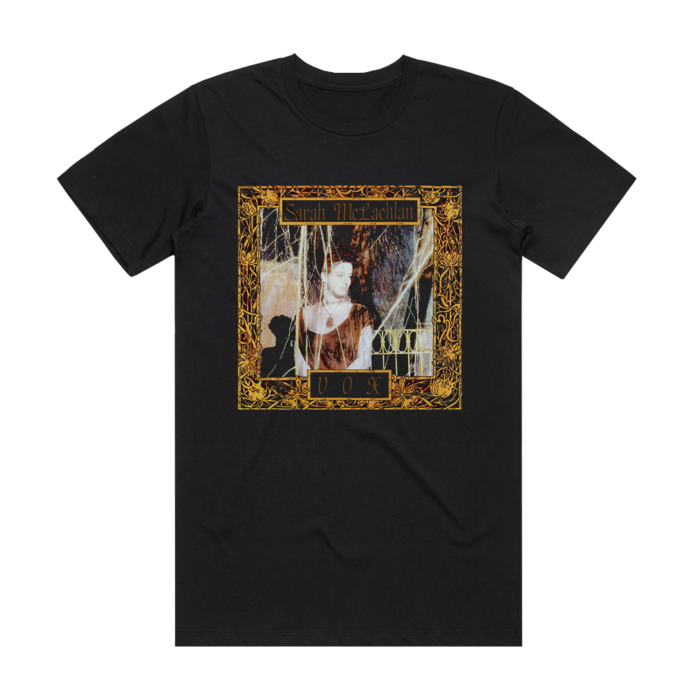 Sarah McLachlan Vox Album Cover T-Shirt Black – ALBUM COVER T-SHIRTS