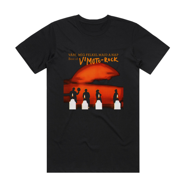 V Moto-Rock Vrj Mg Felkel Majd A Nap Best Of Album Cover T-Shirt Black