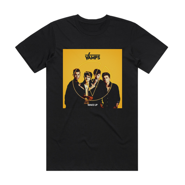 The Vamps Wake Up 3 Album Cover T-Shirt Black