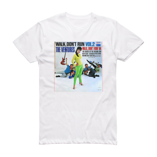 The Ventures Walk Dont Run Volume 2 Album Cover T-Shirt White