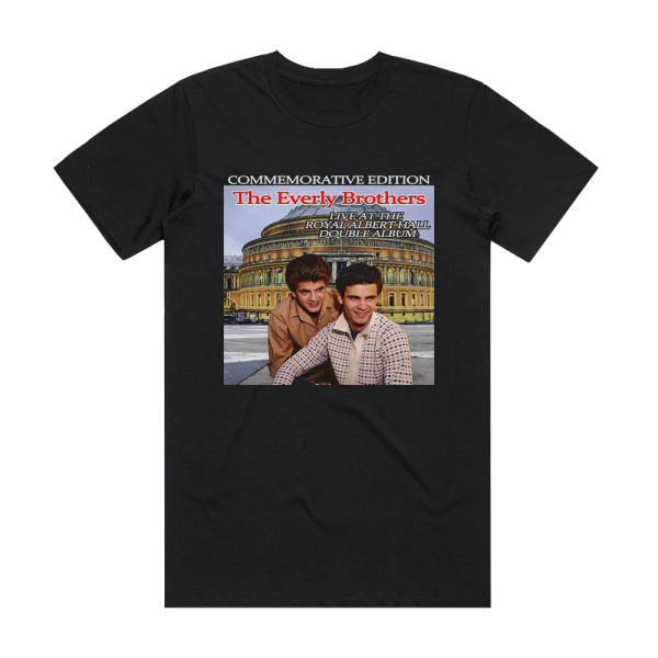 The Everly Brothers Walk Right Back Recorded Live At The Royal Albert Hall Album Cover T-Shirt Black