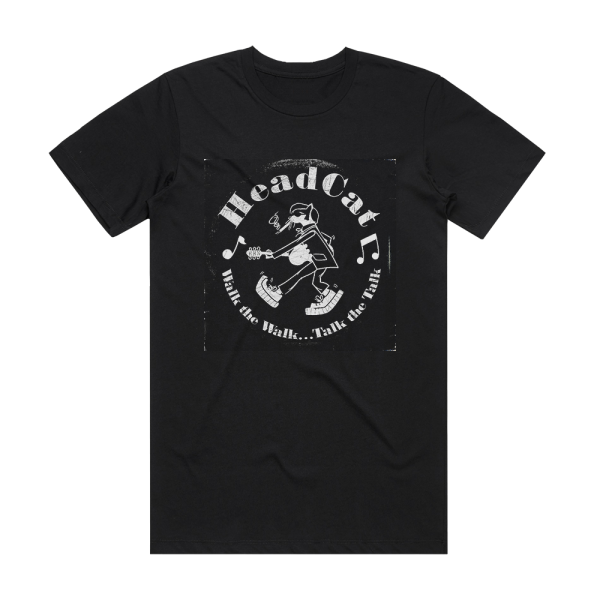 The Head Cat Walk The Walk Talk The Talk Album Cover T-Shirt Black