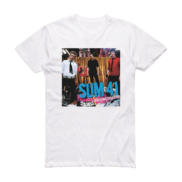 Sum 41 Walking Disaster 2 Album Cover T-Shirt White