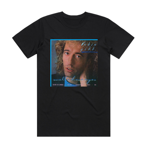 Robin Gibb Walls Have Eyes Album Cover T-Shirt Black