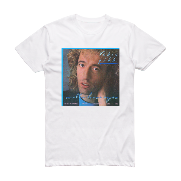 Robin Gibb Walls Have Eyes Album Cover T-Shirt White