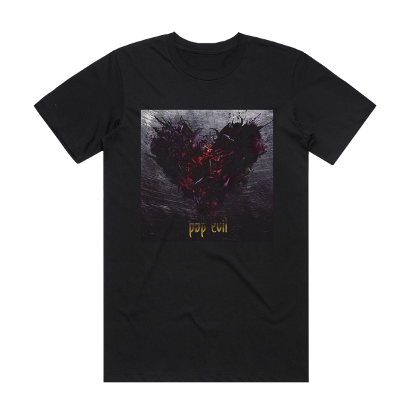 Pop Evil War Of Angels Album Cover T-Shirt Black