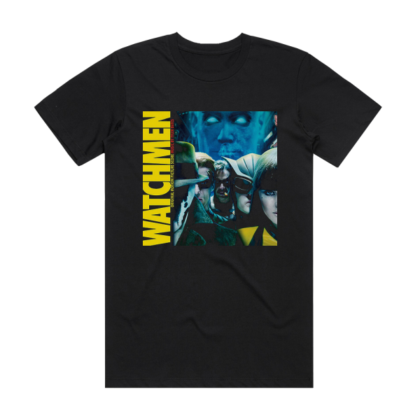 Tyler Bates Watchmen Original Motion Picture Score Album Cover T-Shirt Black