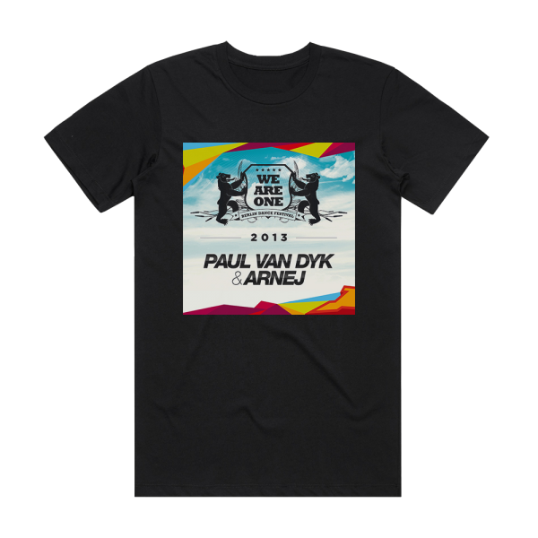 Paul van Dyk We Are One 2013 Album Cover T-Shirt Black