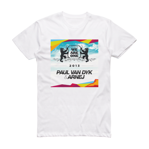 Paul van Dyk We Are One 2013 Album Cover T-Shirt White