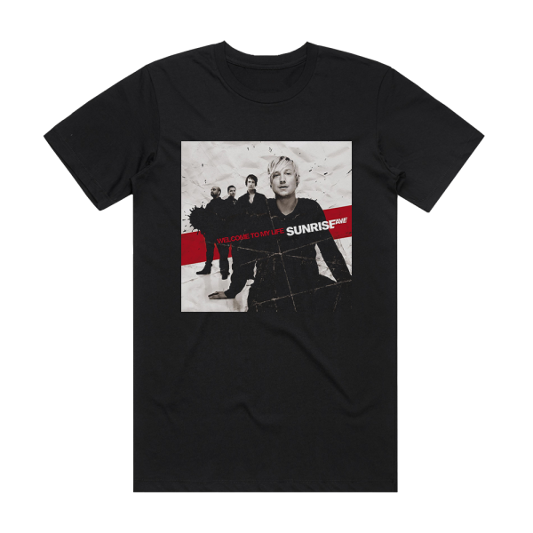 Sunrise Avenue Welcome To My Life Album Cover T-Shirt Black