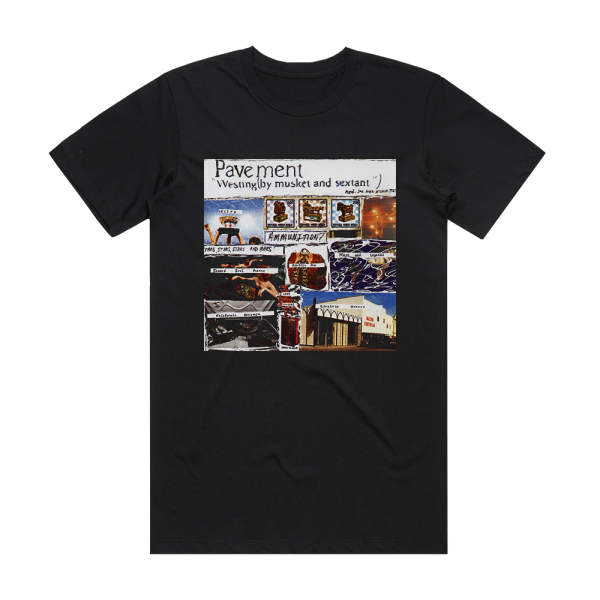 Pavement Westing By Musket And Sextant Album Cover T-Shirt Black