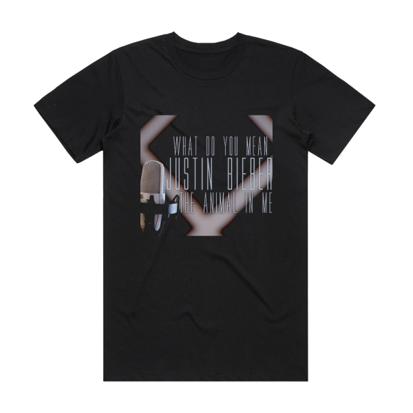 The Animal in Me What Do You Mean Album Cover T-Shirt Black