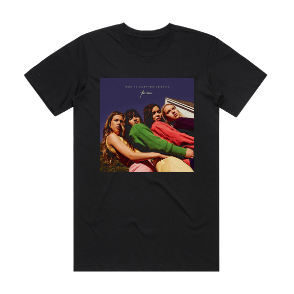 The Aces When My Heart Felt Volcanic Album Cover T-Shirt Black