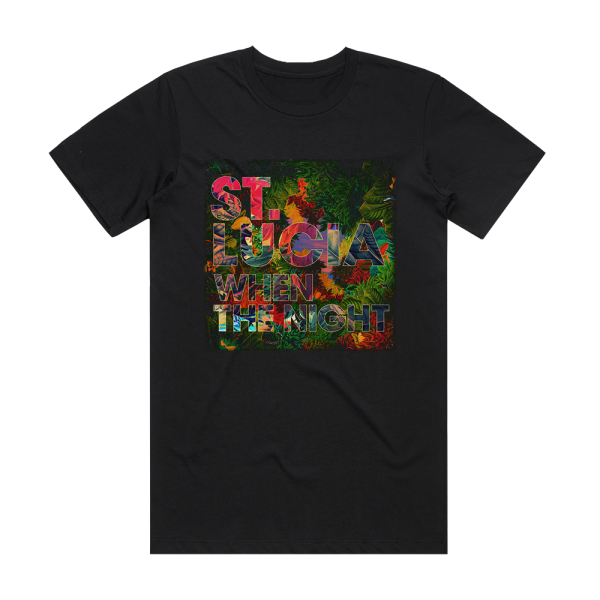 St Lucia When The Night Album Cover T-Shirt Black
