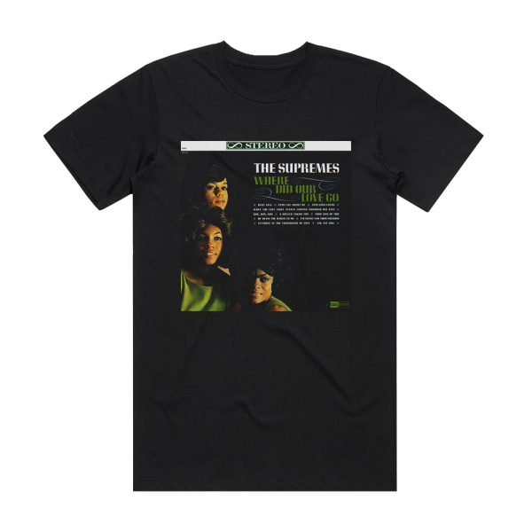 The Supremes Where Did Our Love Go 2 Album Cover T-Shirt Black