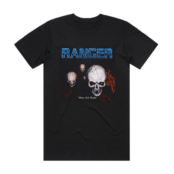 Ranger Where Evil Dwells Album Cover T-Shirt Black