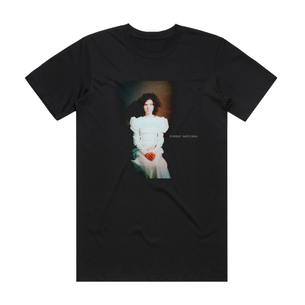 PJ Harvey White Chalk Album Cover T-Shirt Black