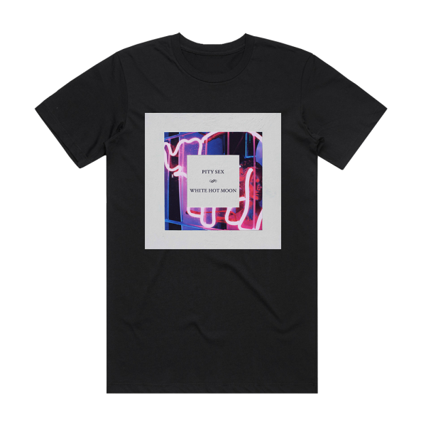 Pity Sex White Hot Moon Album Cover T-Shirt Black