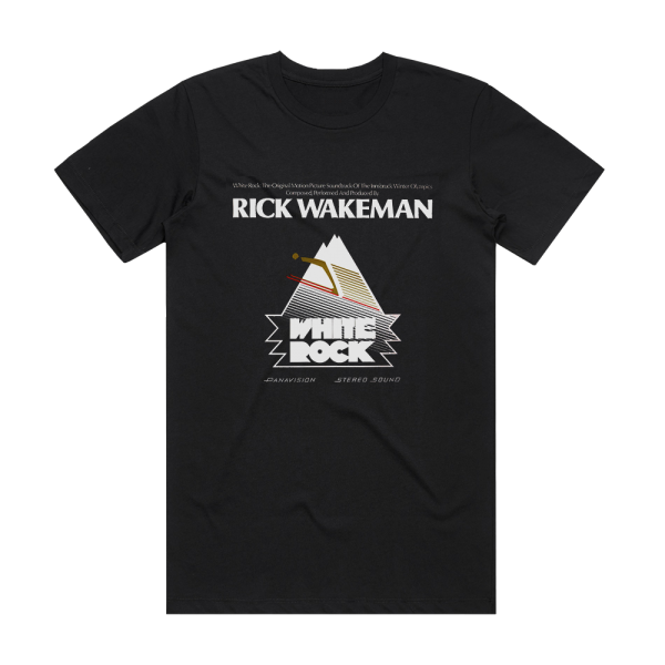 Rick Wakeman White Rock Album Cover T-Shirt Black