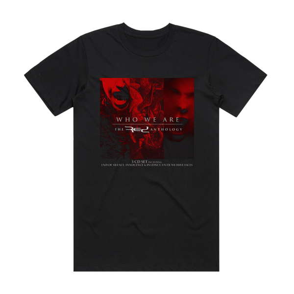 Red Who We Are The Red Anthology Album Cover T-Shirt Black