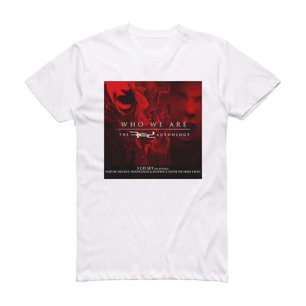 Red Who We Are The Red Anthology Album Cover T-Shirt White
