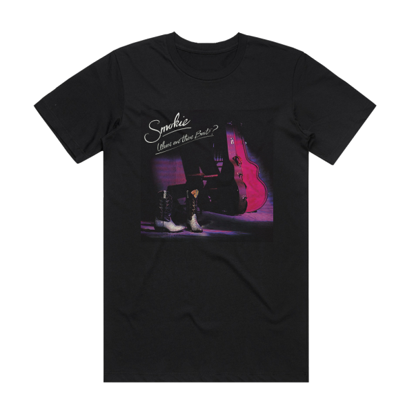 Smokie Whose Are These Boots Album Cover T-Shirt Black