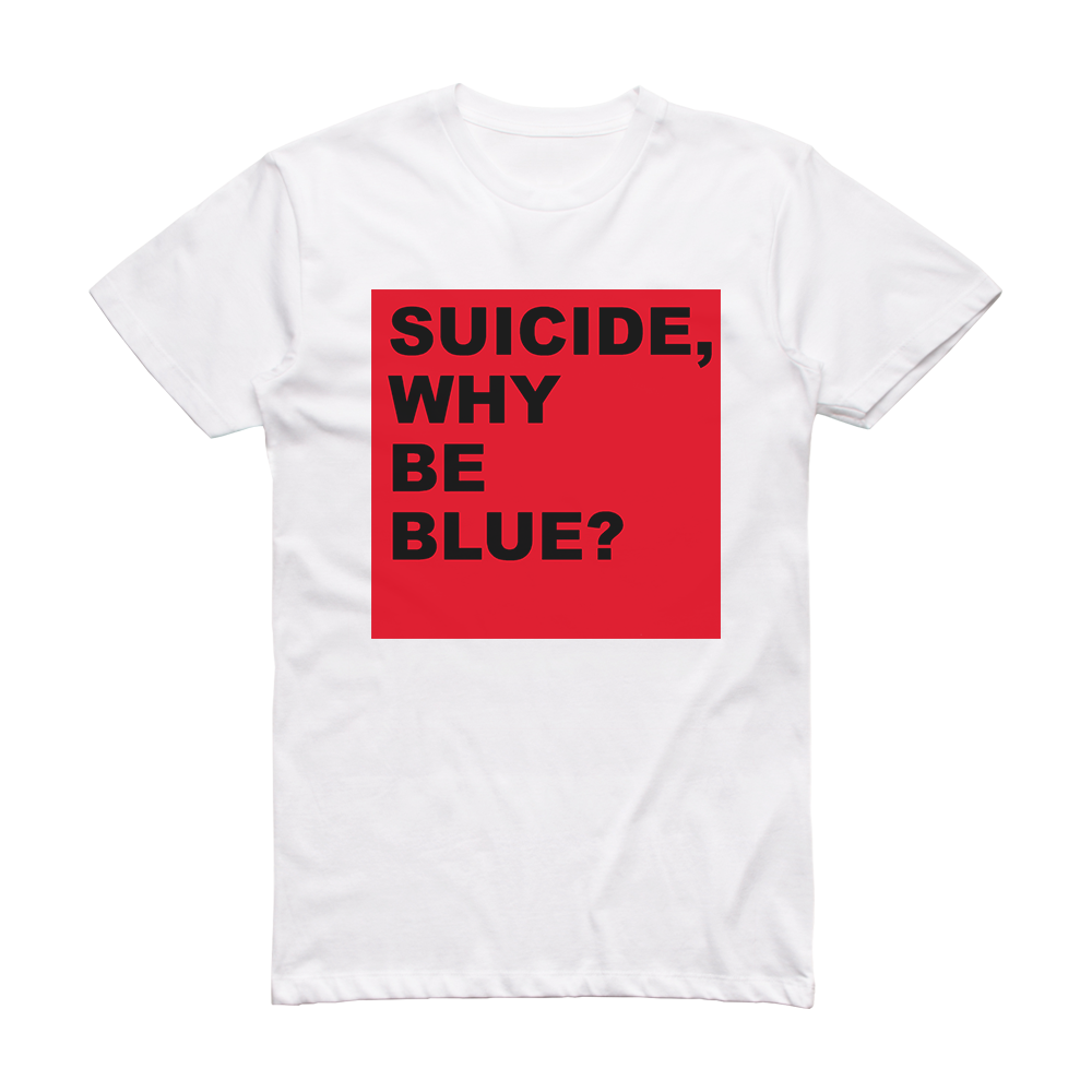 Suicide Why Be Blue Album Cover T Shirt White ALBUM COVER T SHIRTS suicide-why-be-blue-album-cover-t-shirt-white-album-cover-t-shirts