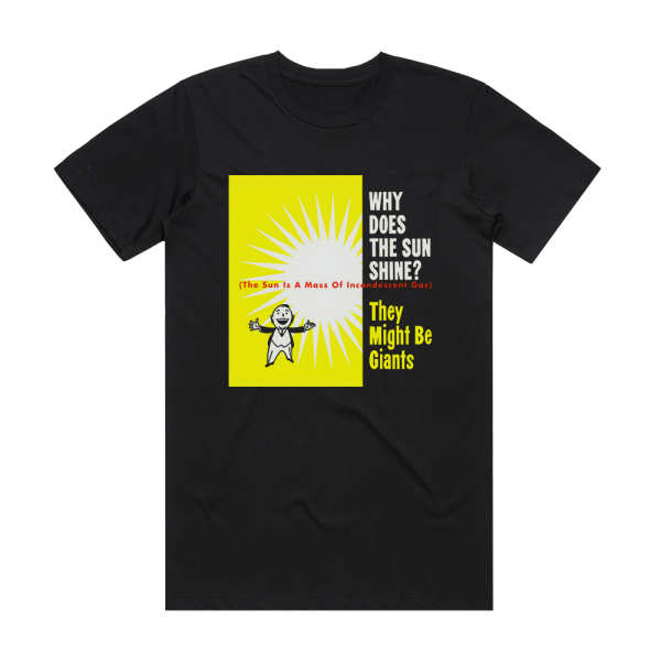 They Might Be Giants Why Does The Sun Shine Album Cover T-Shirt Black