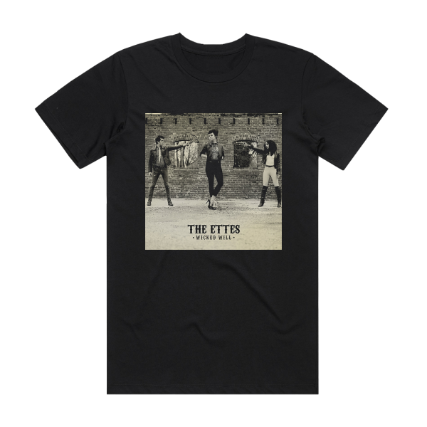 The Ettes Wicked Will Album Cover T-Shirt Black