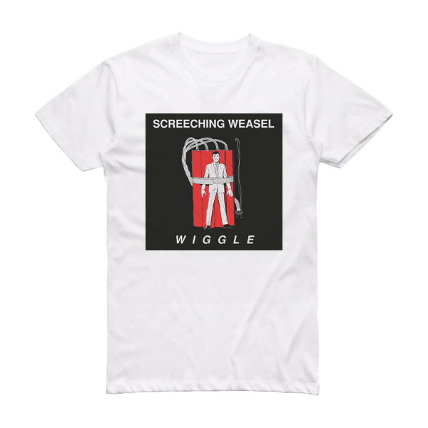 Screeching Weasel Wiggle Album Cover T-Shirt White