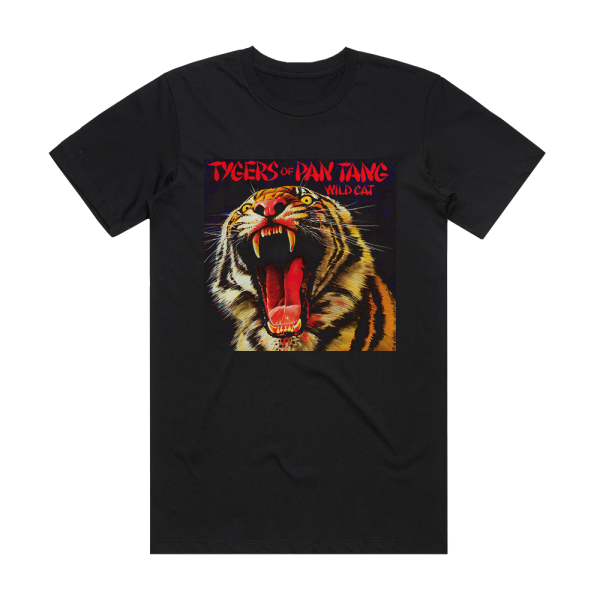 Tygers of Pan Tang Wild Cat 1 Album Cover T-Shirt Black