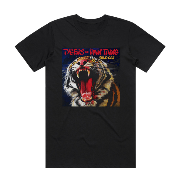 Tygers of Pan Tang Wild Cat 2 Album Cover T-Shirt Black