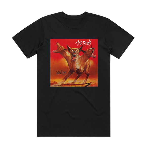 The Rods Wild Dogs Album Cover T-Shirt Black