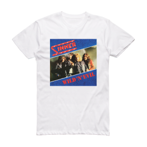 Sinner Wild N Evil Album Cover T-Shirt White